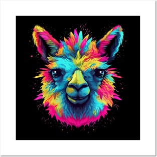 Llama Smiling Posters and Art